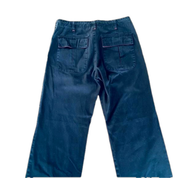 Grunge Goth Wide Leg Double Knee Look Skater JNCO Inspired Cargo Pants Pockets 2 - Picture 7 of 14